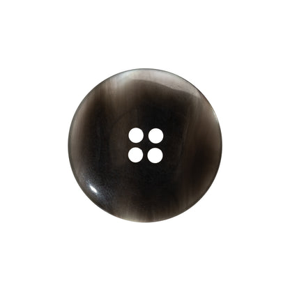 Shell 4-Hole Button - 36L/23mm - Gray Iridescent Wide Rim