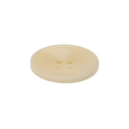 Bone 4-Hole Button - 36L/23mm - Ivory Dish Shaped