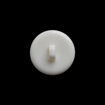 Plastic Shank Back Button - 28L/18mm - White Woven Textured Half Dome