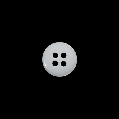 Plastic 4-Hole Button - 18L/11.5mm - Luminous White