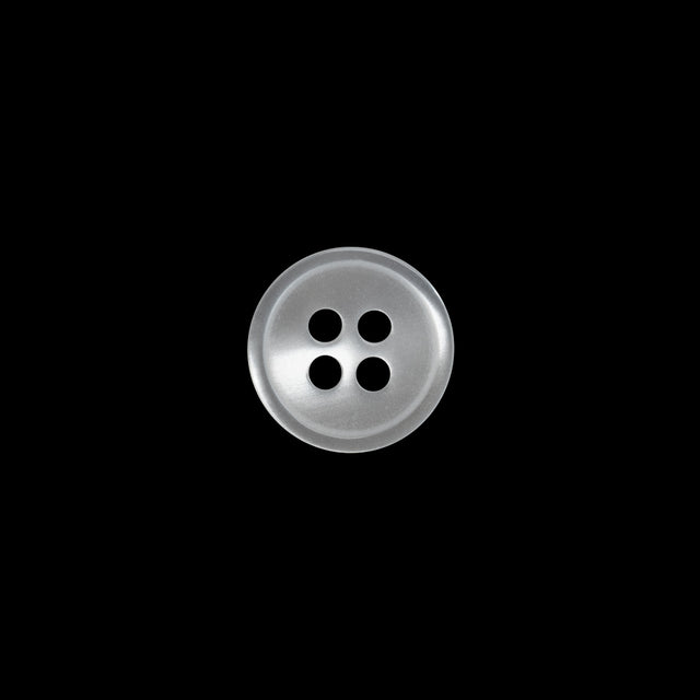Plastic 4-Hole Button - 18L/11.5mm - Luminous White