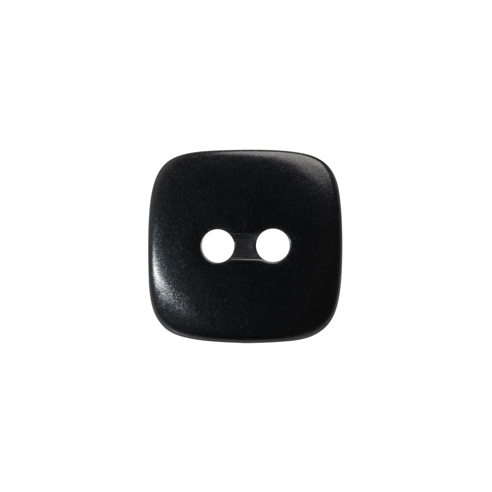 Square Plastic 2-Hole Button - 24L/15mm - Black - Detail