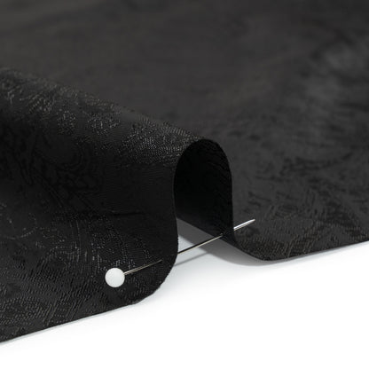 Black Paisley Polyester Jacquard Detail