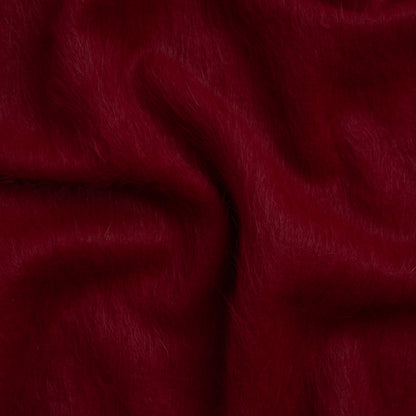 Wine Fuzzy Blended Wool Coating