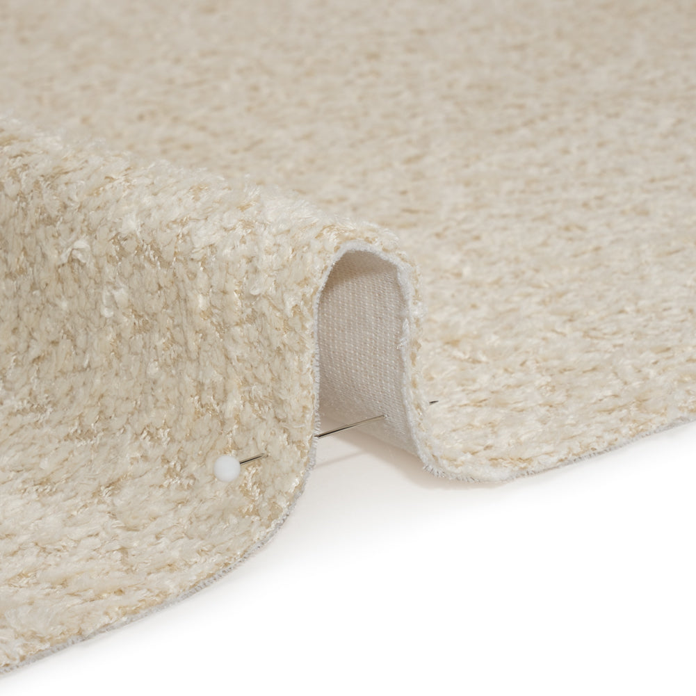 Crypton Linen Stain Resistant Plush Upholstery Boucle Detail