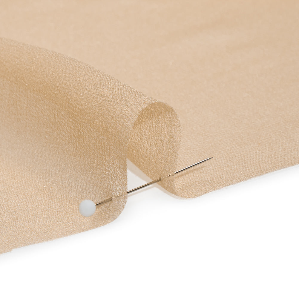 Famous Australian Designer Beige Silk Georgette Detail