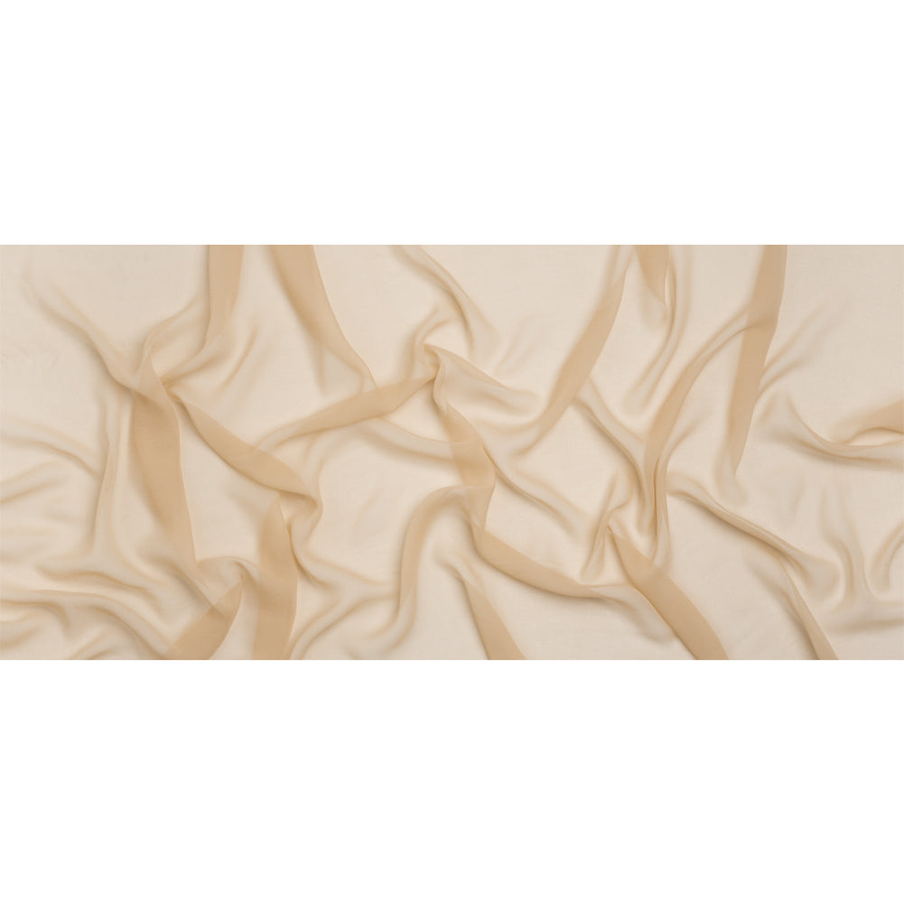 Famous Australian Designer Beige Silk Georgette Full