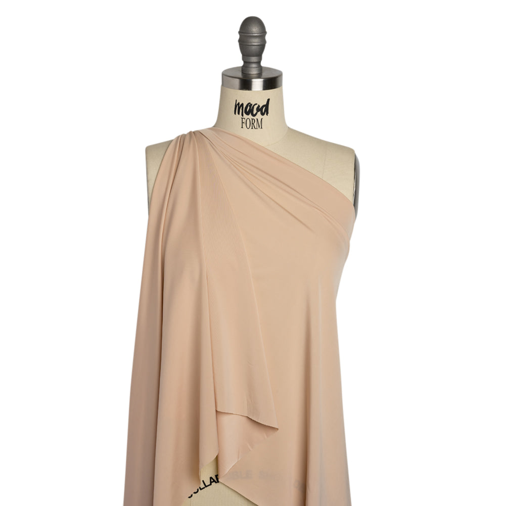 Famous Australian Designer Light Nude Stretch Polyester Jersey Drape