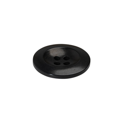 Plastic 4-Hole Button - 32L/20mm - Black Saucer