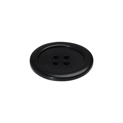 Plastic 4-Hole Button - 35L/22mm - Classic Black