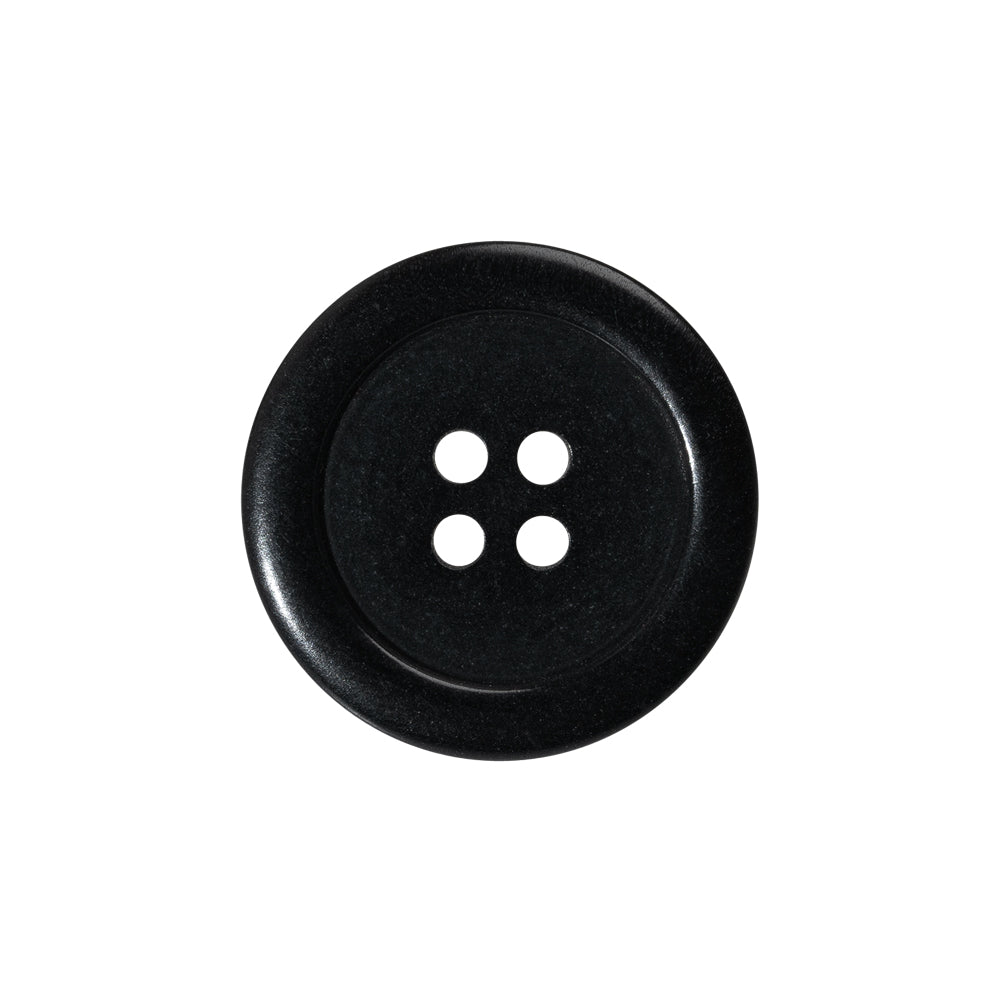 Plastic 4-Hole Button - 35L/22mm - Classic Black