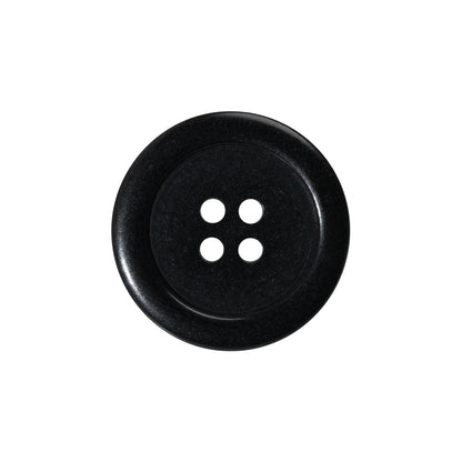 Plastic 4-Hole Button - 35L/22mm - Classic Black