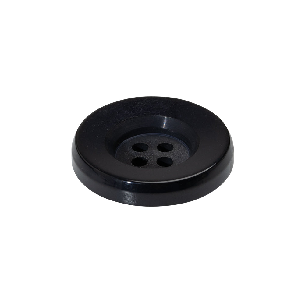 Plastic 4-Hole Button - 36L/23mm - Midnight Ink Well - Folded