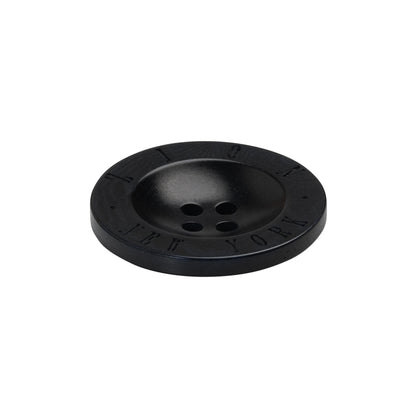 Plastic 4-Hole Button - 38L/24mm - Midnight Designer Logo Rim