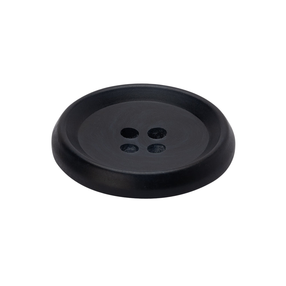 Plastic 4-Hole Button - 40L/25.5mm - Midnight Navy - Folded