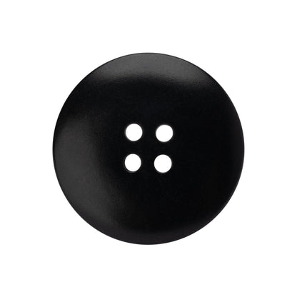 Plastic 4-Hole Button - 40L/25.5mm - Black