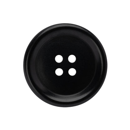 Plastic 4-Hole Button - 40L/25.5mm - Black