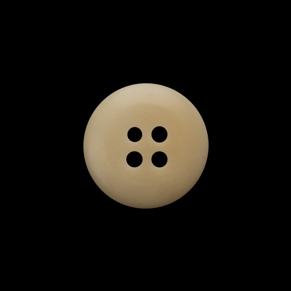 Plastic 4-Hole Button - 28L/18mm - Ivory and Beige Subtle Ombre - Detail
