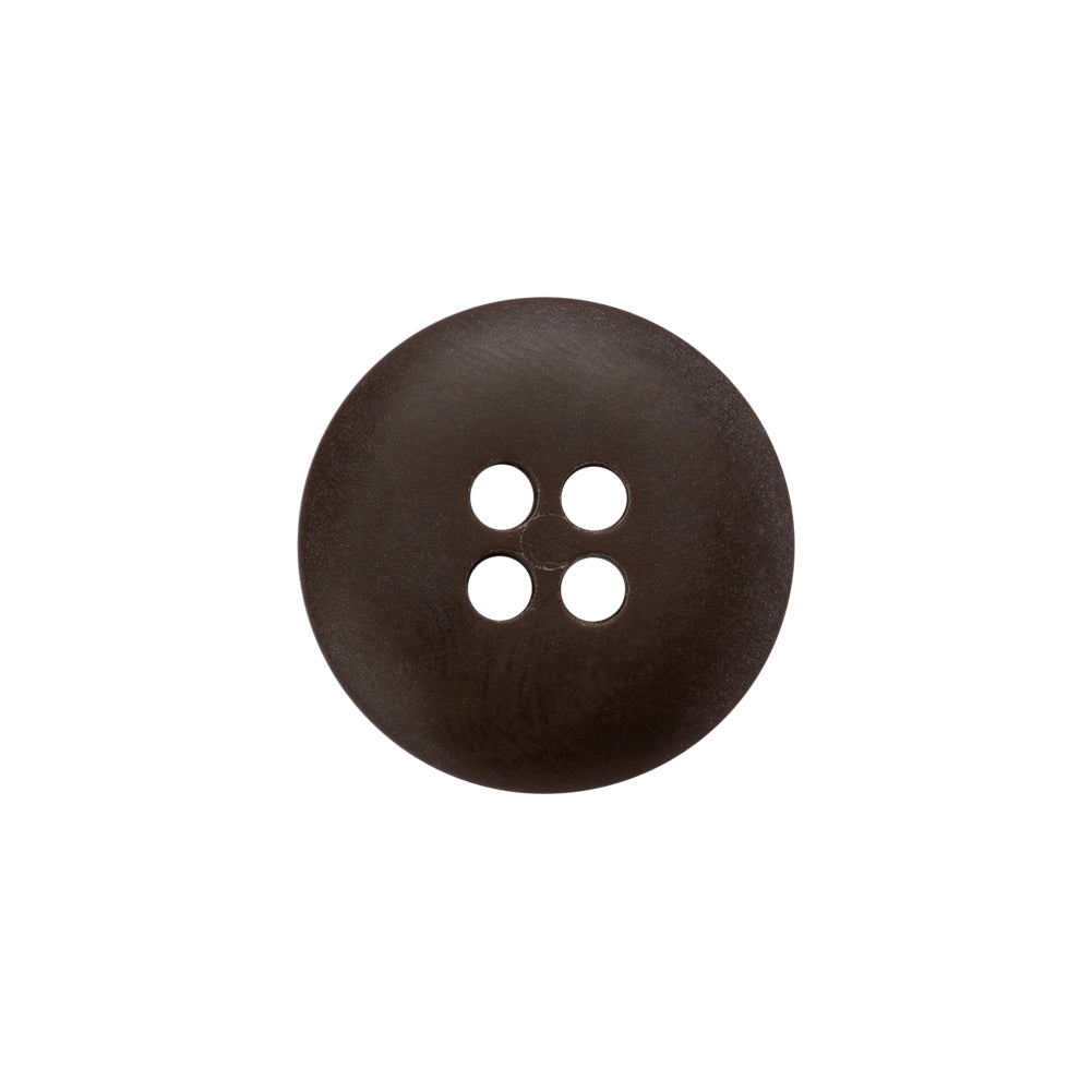 Plastic 4-Hole Button - 30L/19mm - Taupe Rolled Rim - Detail