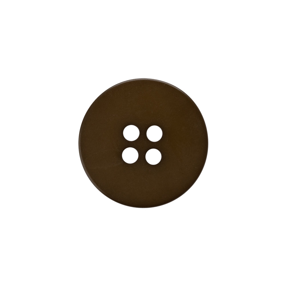 Plastic 4-Hole Button - 30L/19mm - Classic Brown - Detail