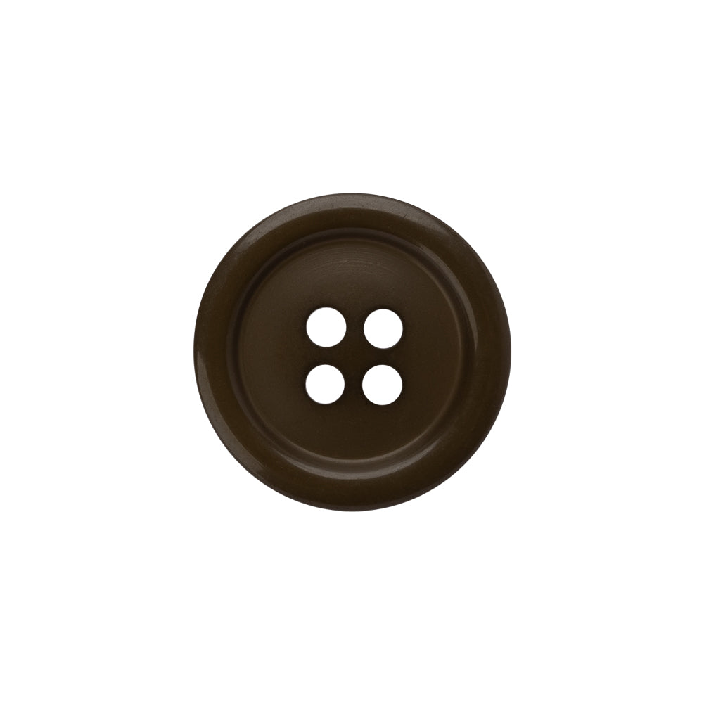 Plastic 4-Hole Button - 30L/19mm - Classic Brown