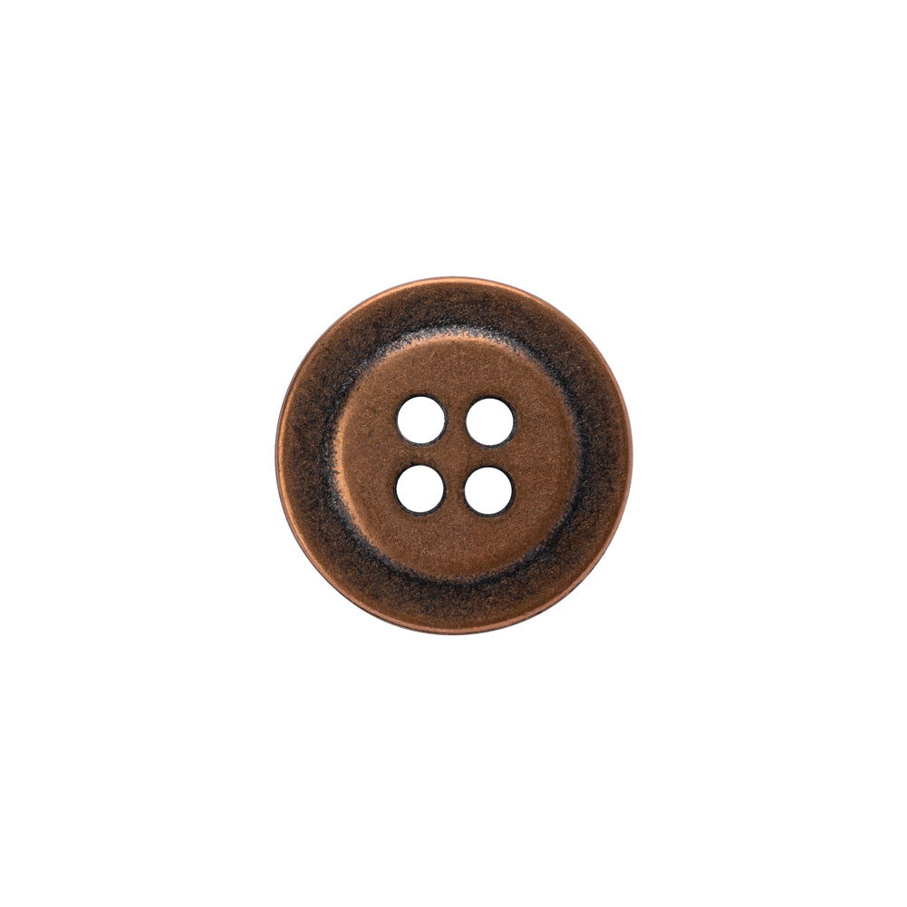 Metal 4-Hole Button - 24L/15mm - Copper - Detail