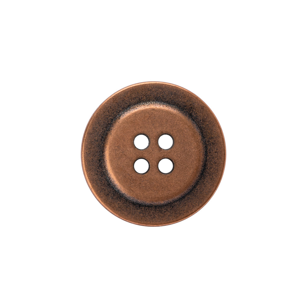 Metal 4-Hole Button - 32L/20mm - Copper - Detail