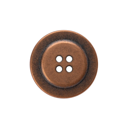 Metal 4-Hole Button - 36L/23mm - Copper
