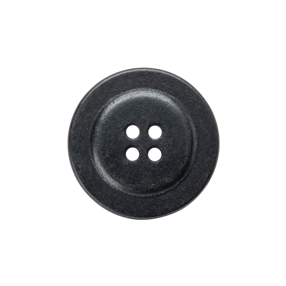Metal 4-Hole Button - 36L/23mm - Pewter - Detail