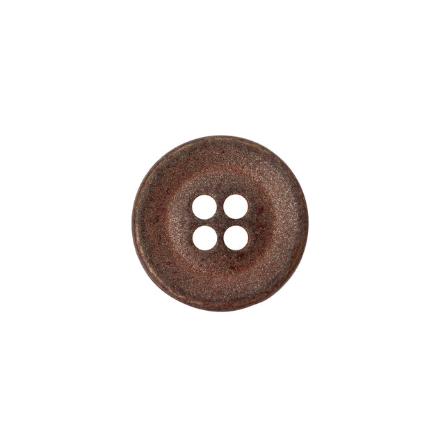 Metal 4-Hole Button - 24L/15mm - Matte Copper