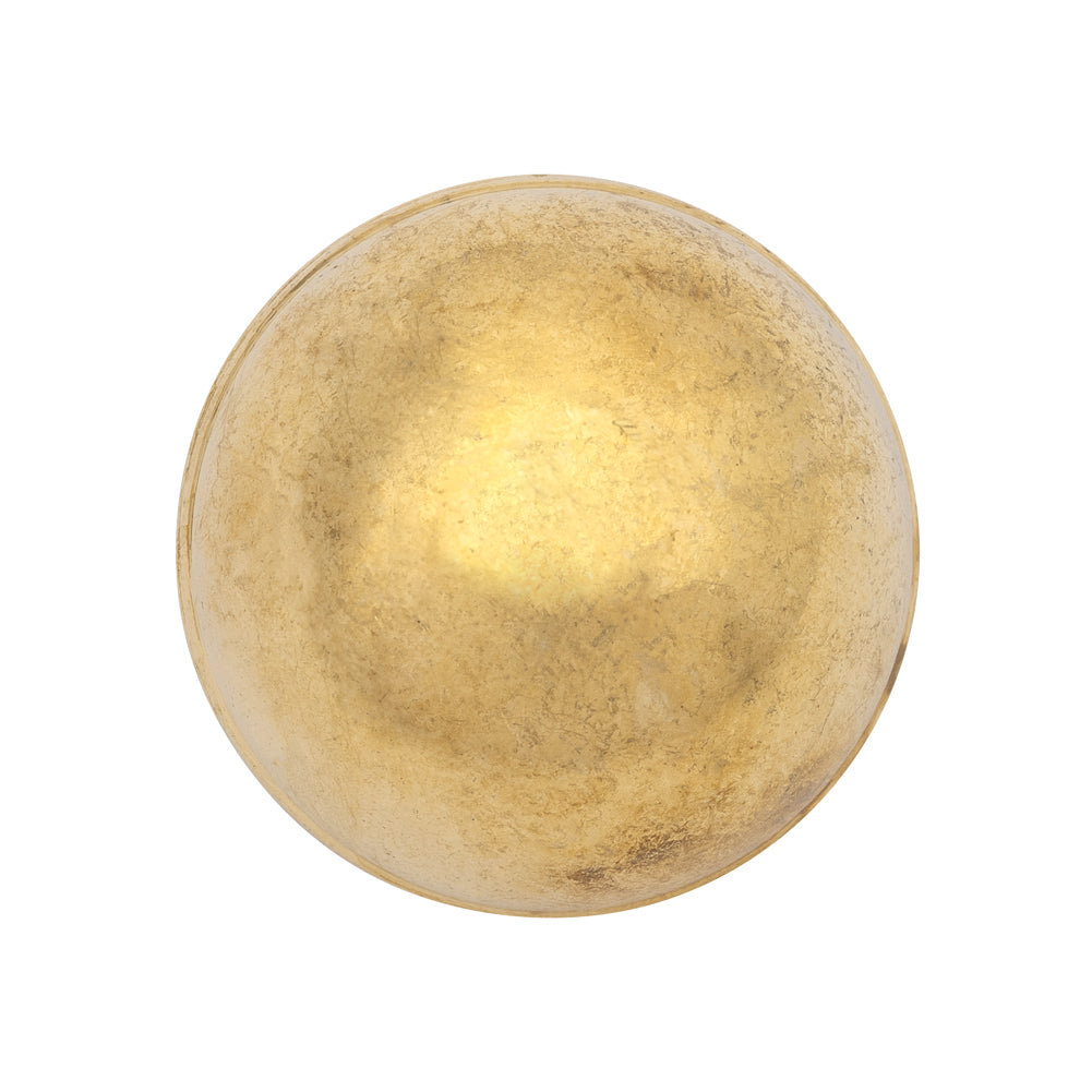 Metal Shank Back Button - 42L/27mm - Domed Gold