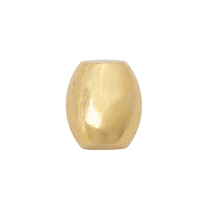 Rounded Rectangle Metal Shank Back Button - 32L/20mm - Bright Gold