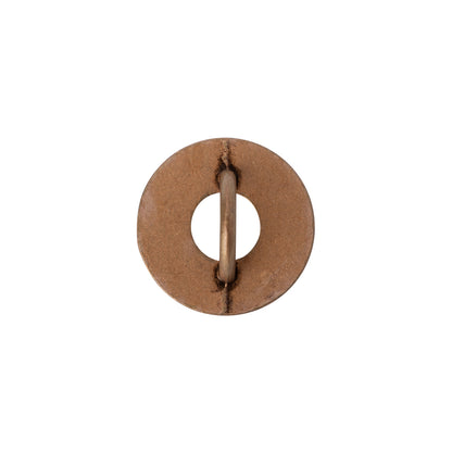 Metal Shank Back Button - 24L/15mm - Copper Ring