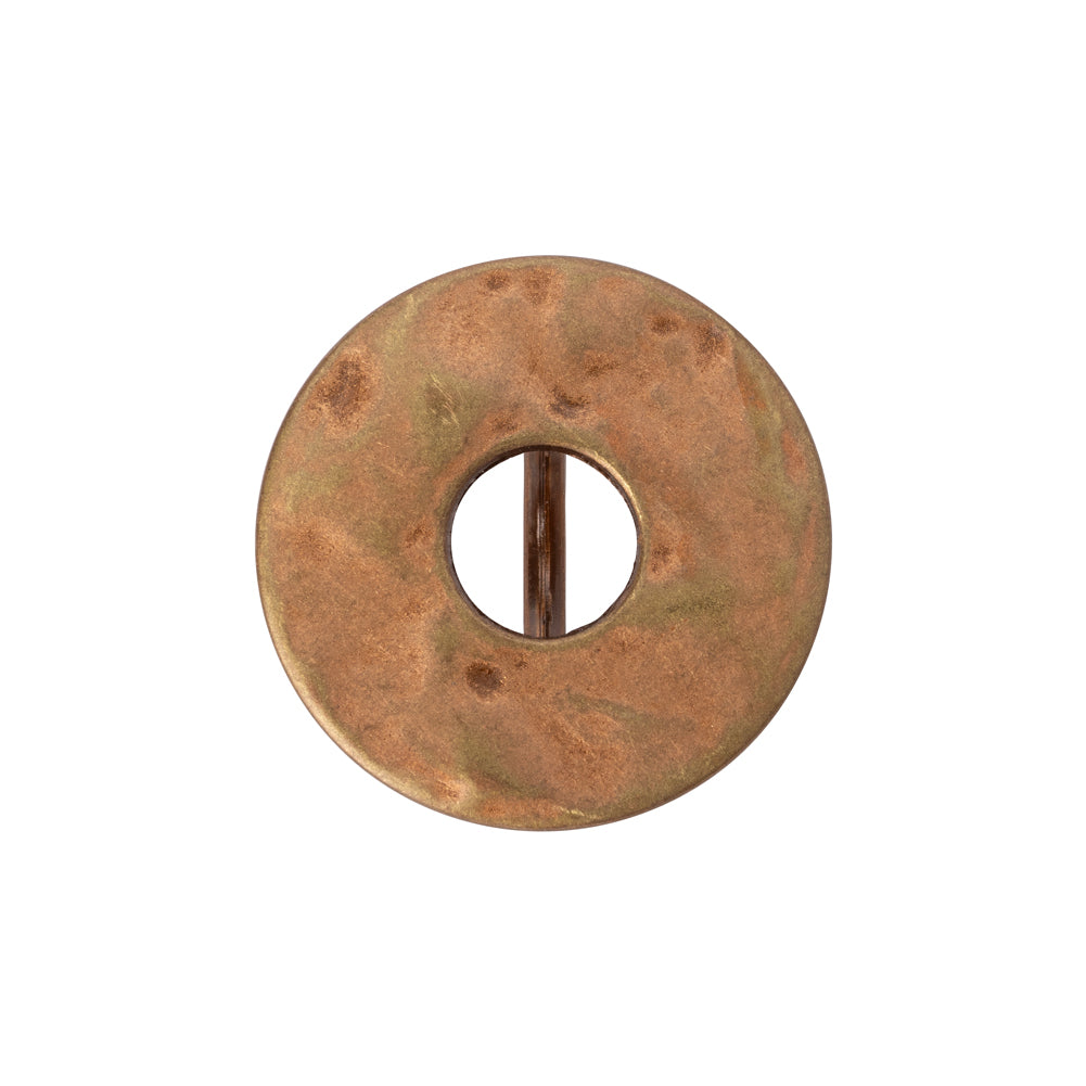Metal Shank Back Button - 36L/23mm - Copper Ring