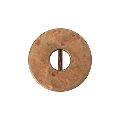 Metal Shank Back Button - 36L/23mm - Copper Ring