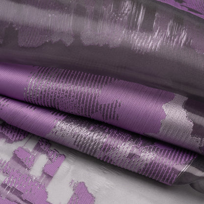 Metallic Purple Abstract Luxury Burnout Brocade