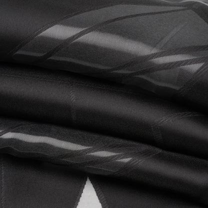 Black Abstract Luxury Burnout Brocade