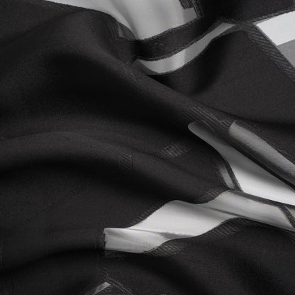 Black Abstract Luxury Burnout Brocade