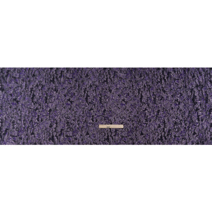 Metallic Purple and Black Abstract Luxury Brocade