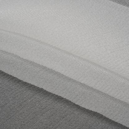 White Bubbly Crinkled Organza Brocade