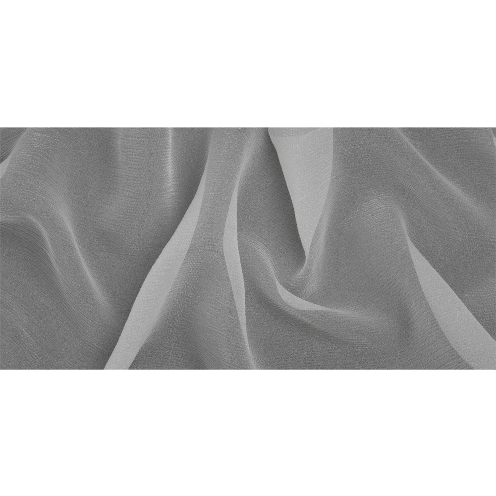 White Bubbly Crinkled Organza Brocade - Full