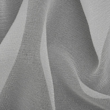 White Bubbly Crinkled Organza Brocade