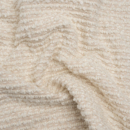 Snow Striped Upholstery Boucle Woven