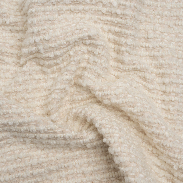 Snow Striped Upholstery Boucle Woven