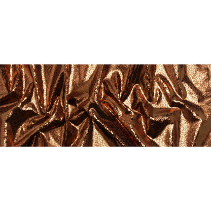 Copper Geometric Crackle Metallic Foiled Chenille Full