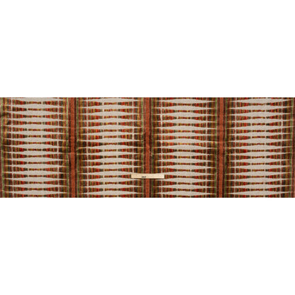 Horizon Stripes and Plush Velvet Undulating Lines Upholstery Woven Full