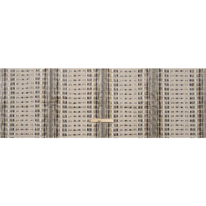 Sandstone Stripes and Plush Velvet Undulating Lines Upholstery Woven Full