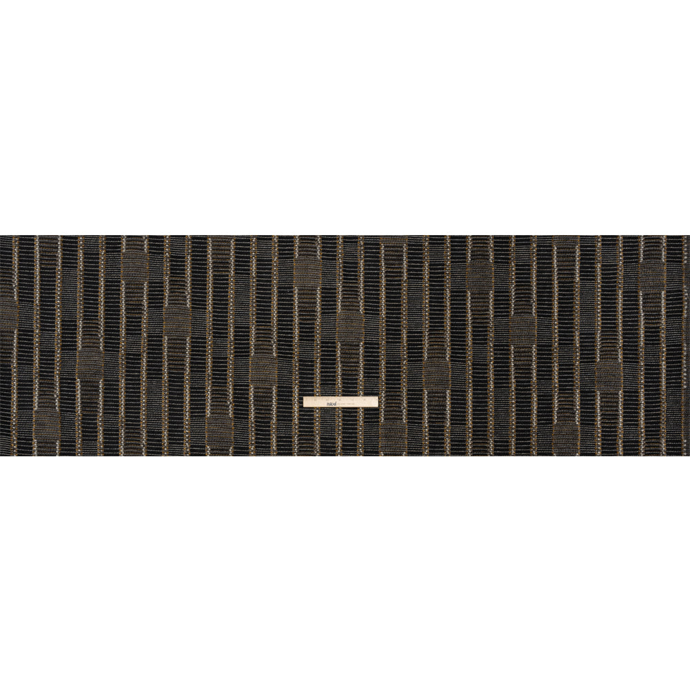 Mudstone Stripes and Ladders Chenille Woven Full