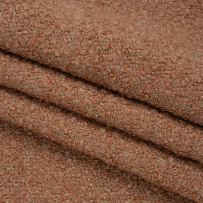 Blush Fluffy Upholstery Boucle Folded