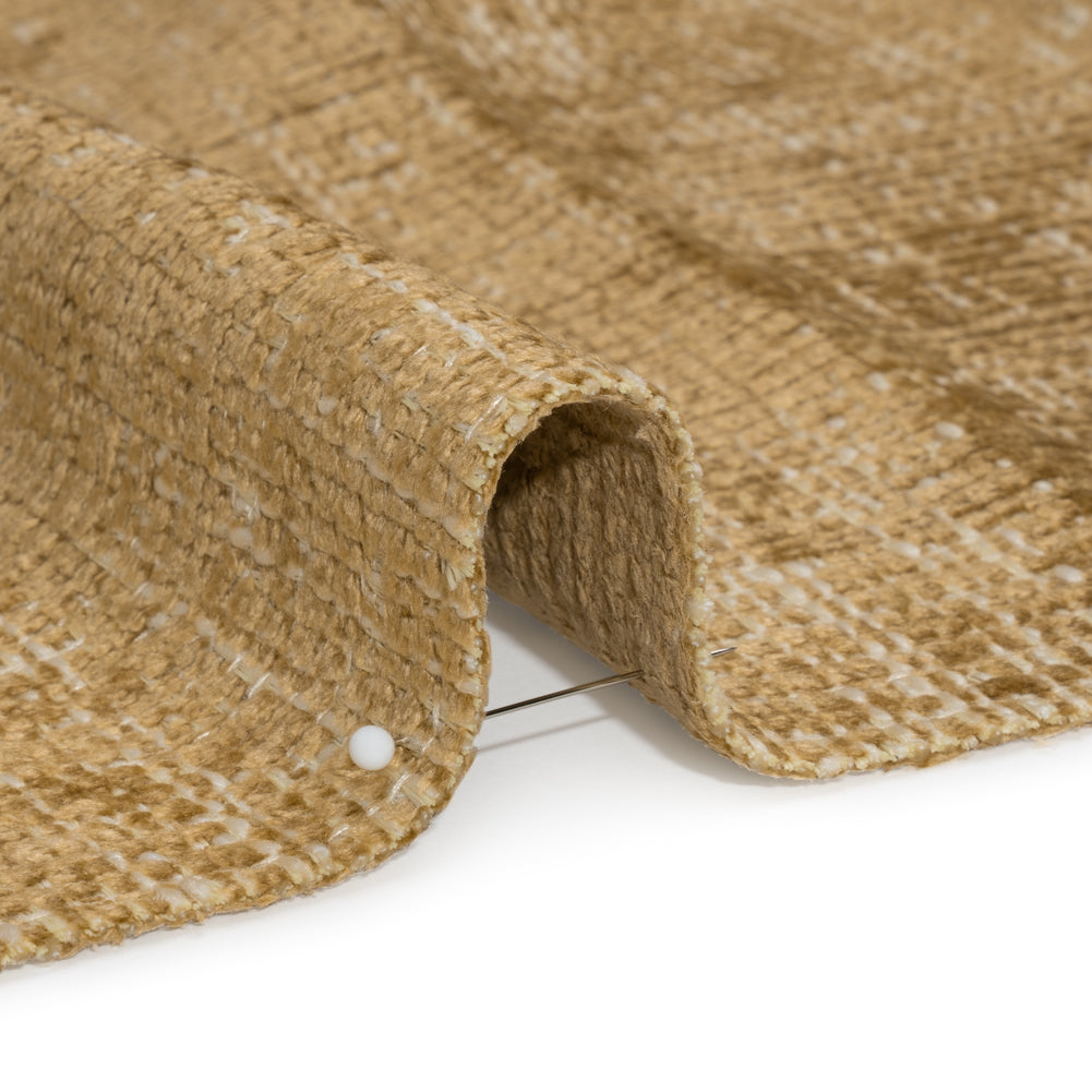Nugget Distressed Look Chenille Upholstery Woven Detail